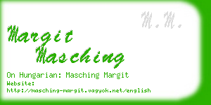 margit masching business card